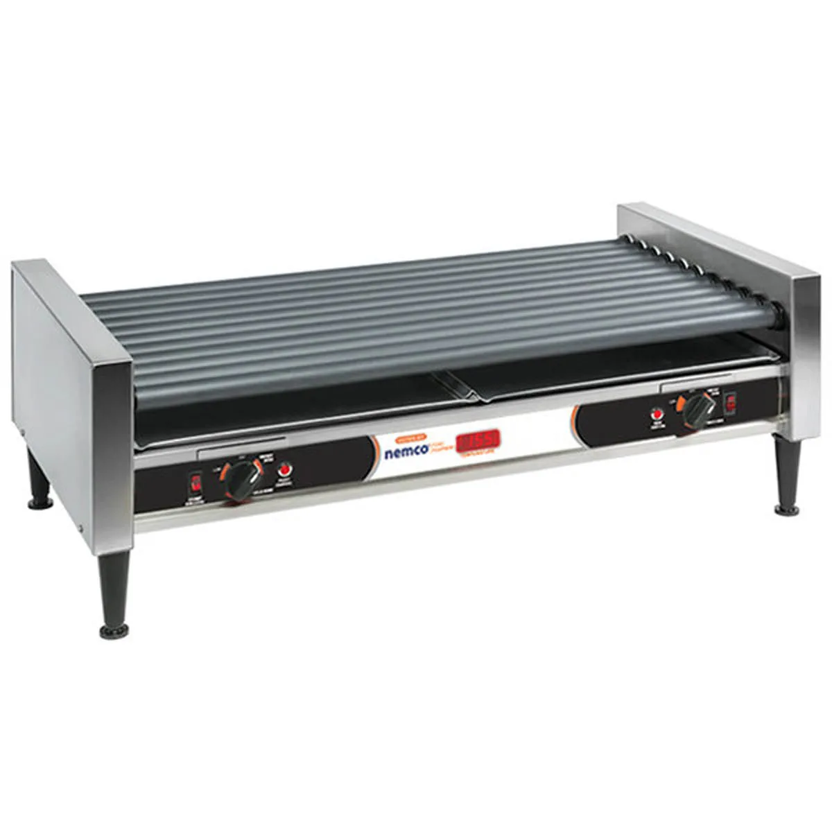 Nemco 8075SXW-SLT-RC Roll-A-Grill® Hot Dog Grill, Roller-Type, Slanted