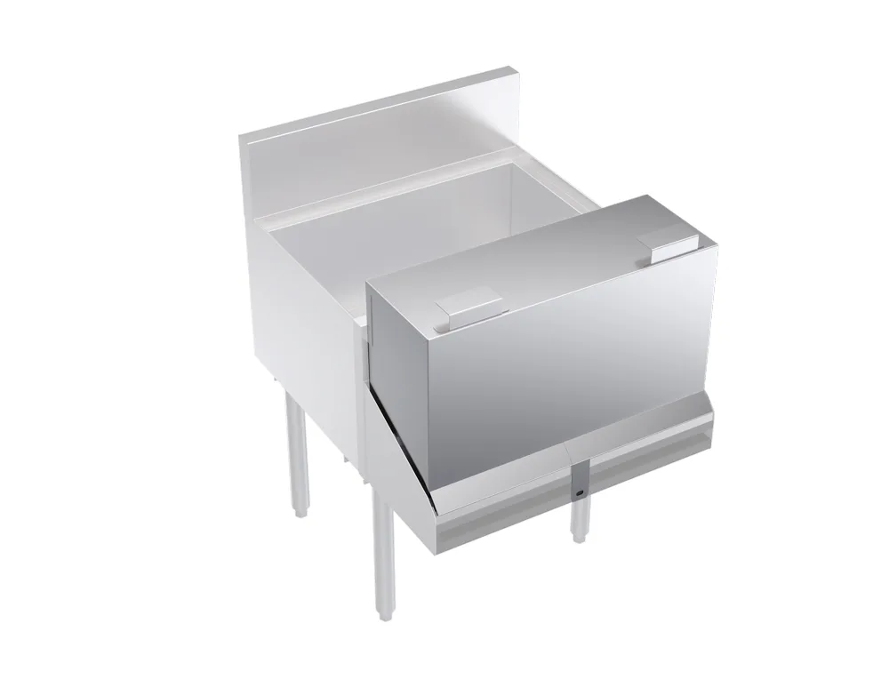 Krowne KR-DC22 Royal Series Double Speed Rail Locking Cover, 22" Stainless Steel