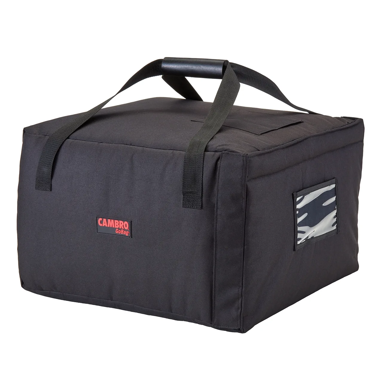 Cambro GBPP518110 GoBag Premium Pizza Delivery Bag, 19x19.2x12, 5 Pizza Capacity, Nylon, Black