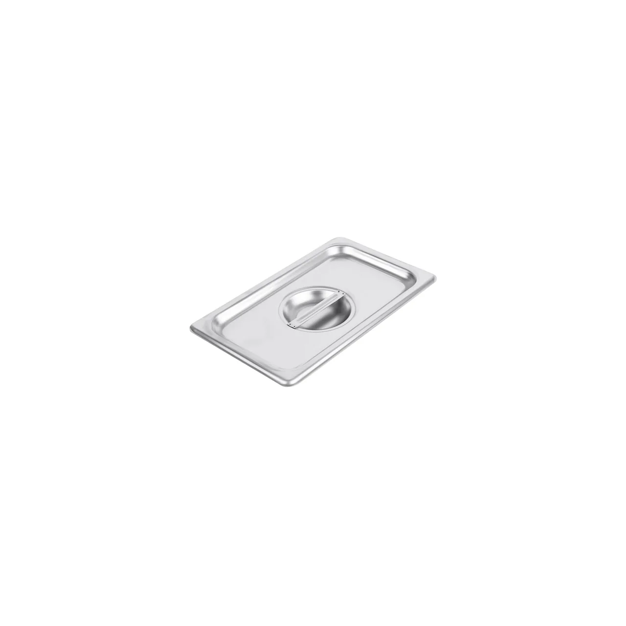 CAC China SPCO-Q 1/4-Size Steam Table Pan Cover, Flat, With Handle, 304 Stainless Steel