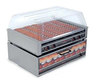 Nemco 8075-220 Roll-A-Grill® Hot Dog Grill, Roller-Type, (16) Chrome Rollers