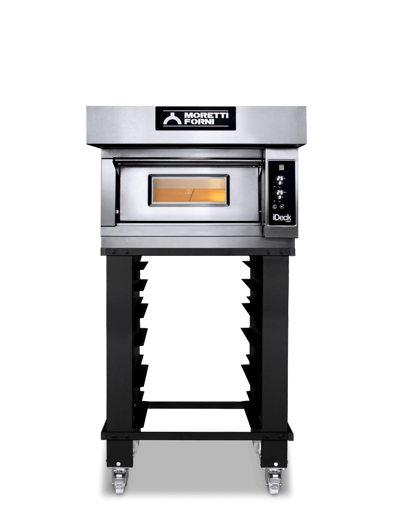Moretti Forni ID-M 72.72 28" Electric Pizza Deck Oven, 1‑Deck Stone, Dual‑Power, 4.2 kW, 230 V