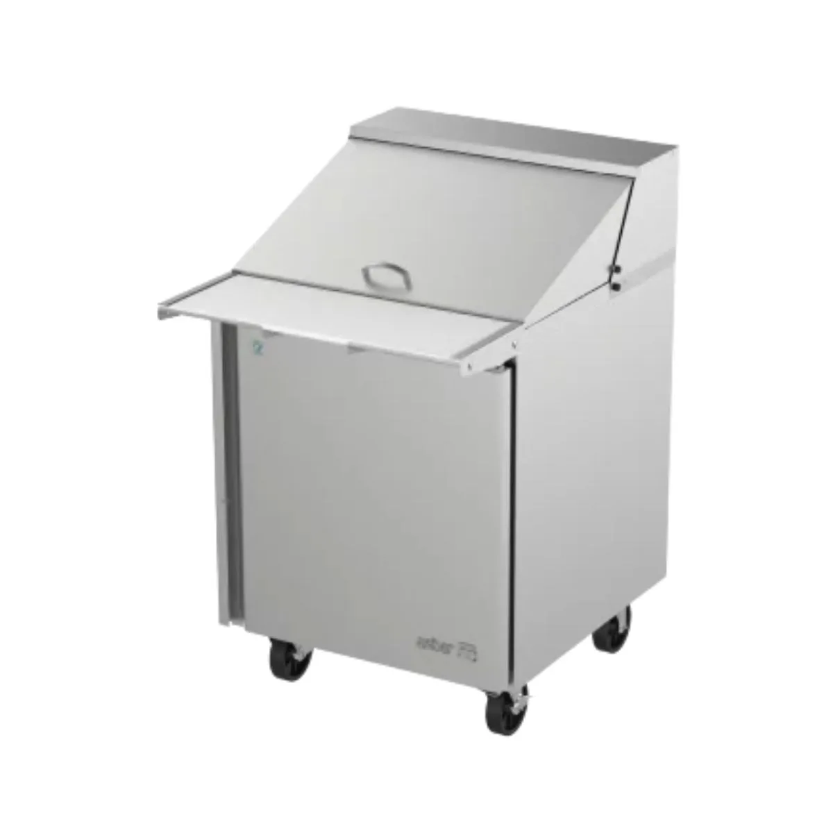 Asber APTM-27-12 27" One Section Mega Top Sandwich/Salad Prep Table w/ 1 Door, 12 pans, 6 cu. ft.