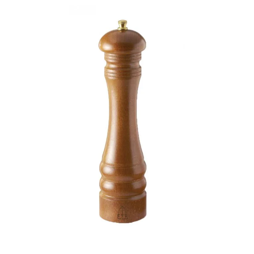 Omcan USA 43709 - TRE SPADE Pepper Mill, 10" Tall, Dark Italian Beech Wood, Made in Italy