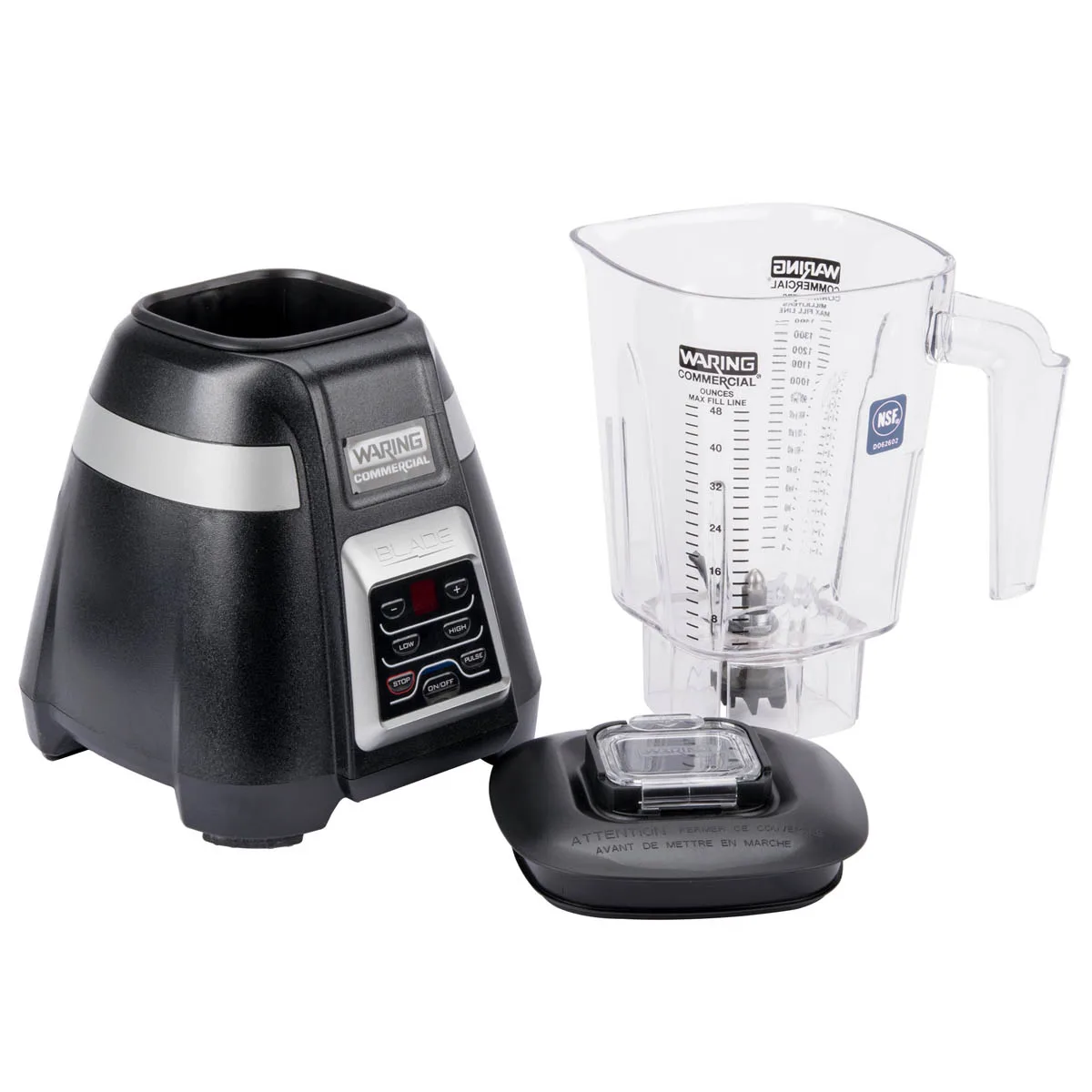 Waring BB340 Blade Bar Blender, 48-Oz. Plastic Container, 2-Speed with Pulse