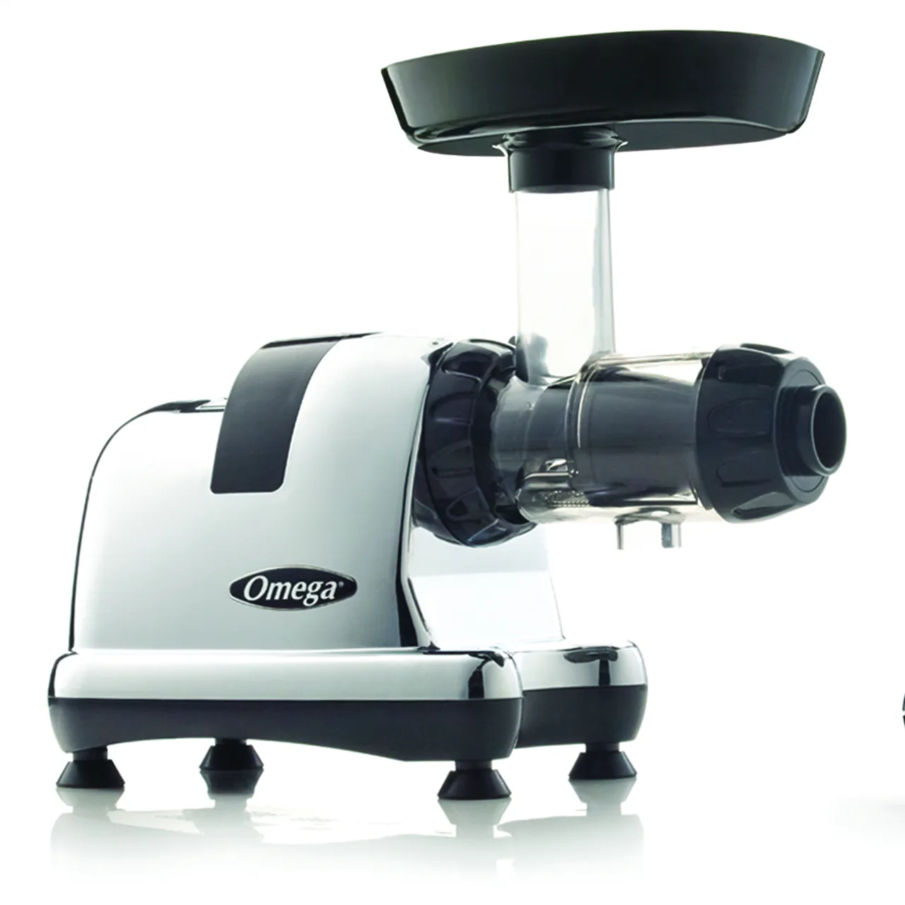 Omega J8006HDC Electric Masticating Juicer w/ 6 Nozzles, Automatic Pulp Extraction, 80 RPM
