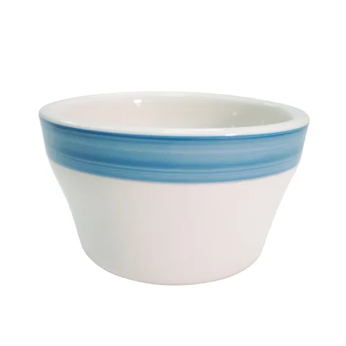 CAC China R-4-BLU Bouillon Cup, 7-1/4 oz, 4" Dia x 2-1/2" H, Stoneware, Blue, Oven Safe - 1 Dozen