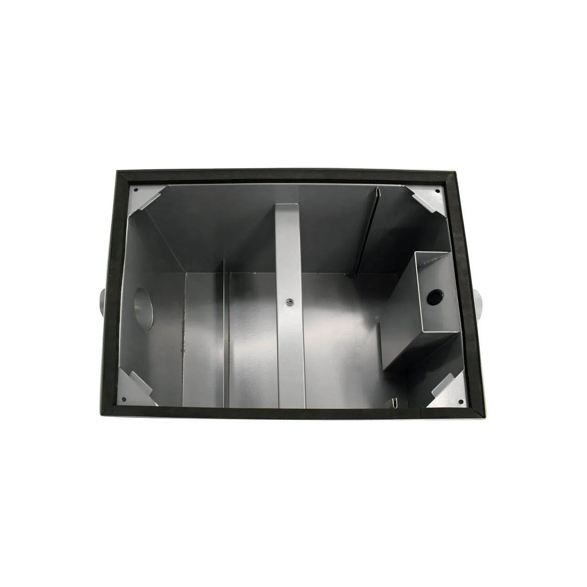 Omcan USA 46561 4" Inlet/Outlet Grease Trap, 100 Lbs. Capacity - 50 GPM