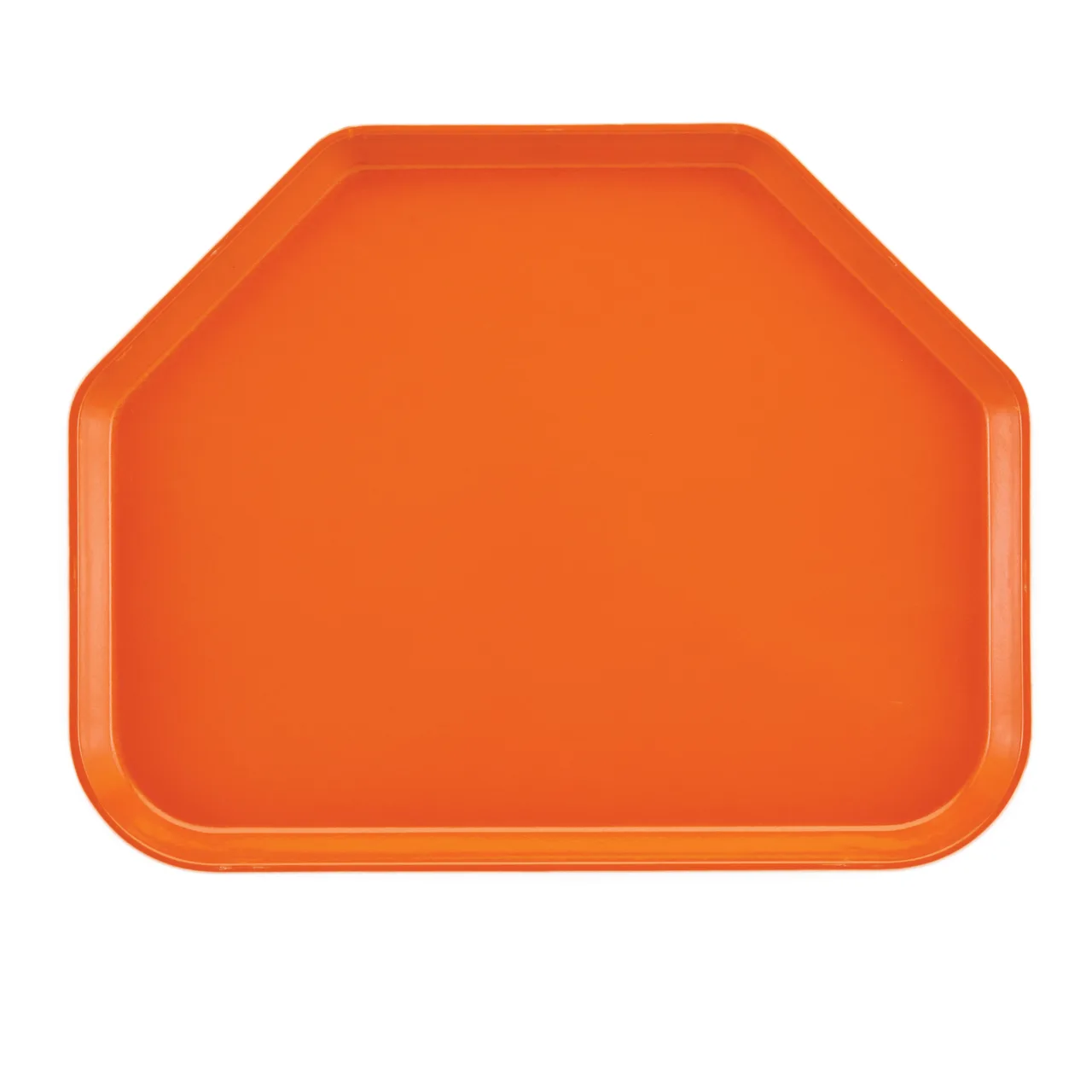 Cambro 1422TR222 Trapezoid Tray, 14" x 22" Fiberglass, Orange, Dishwasher Safe, Made in USA