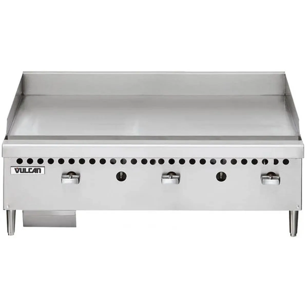 Vulcan VCRG36-M 36" Countertop Manual Gas Griddle, 1" Steel Plate, 20.5" Deep, 75.000 BTU