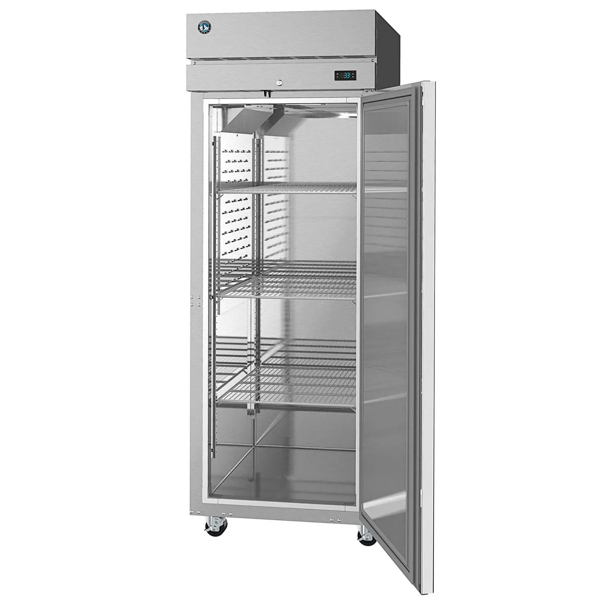 Hoshizaki PT1A-FS-FS 1-Section Pass-Thru Refrigerator w/ 2 Solid Full Doors, Top Mount, Stainless Steel, 24 cu. ft.