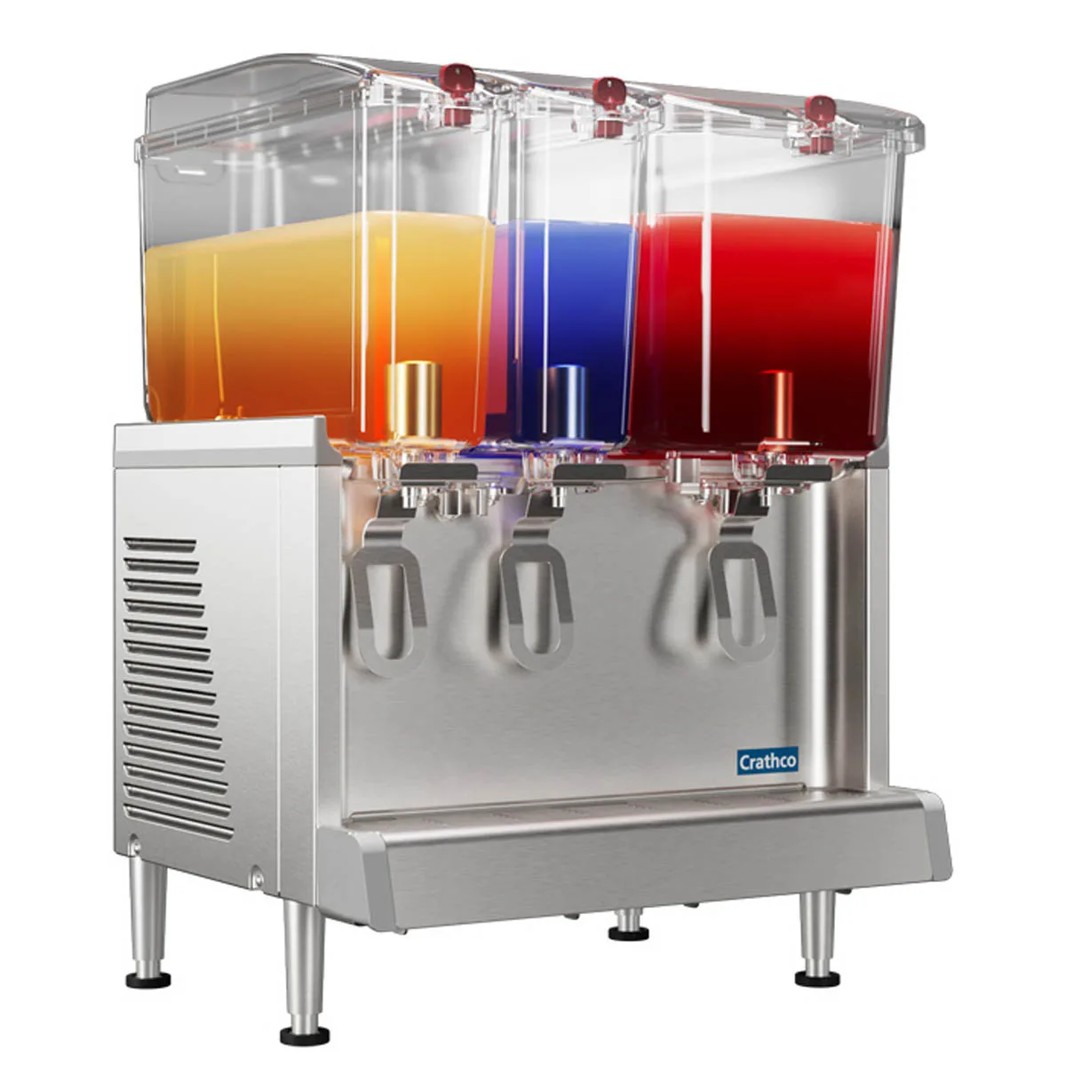 Crathco CS-3D-16-290 Simplicity® Bubbler® Beverage Dispenser with 3 Bowls / Agitator Type - 1/10 Hp