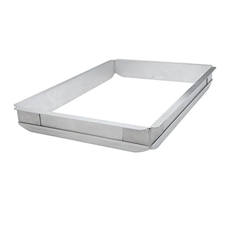 Omcan USA 80254 Sheet Pan Extender – 9-1/2" W x 13" D x 2" H, Aluminum, Fits 1/4‑Size Baking Pans