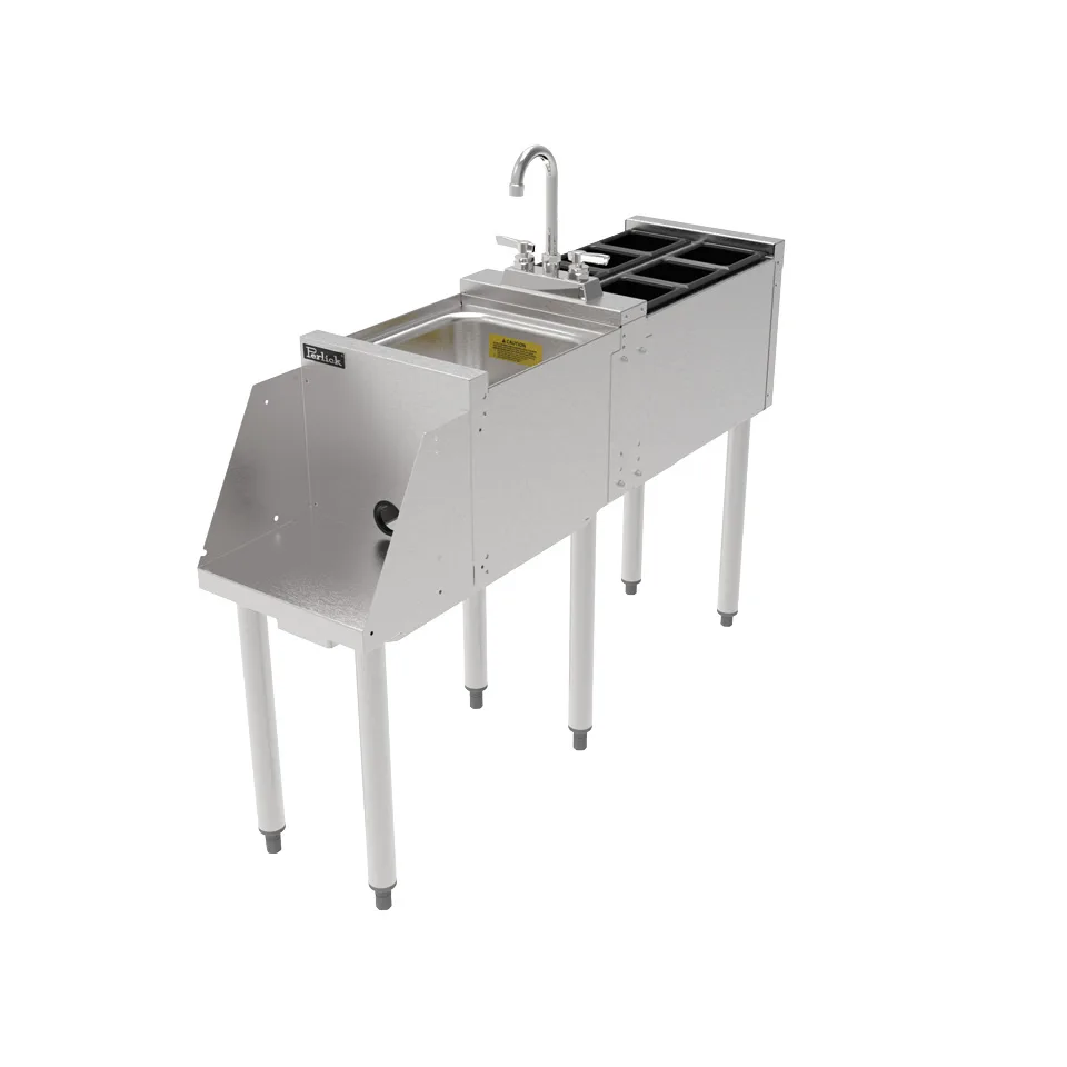 Perlick TSS18BS Tss Series Underbar Blender Station with 18 Gauge Stainless Steel Dump Sink