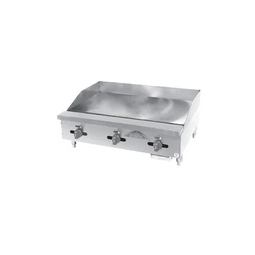 Comstock-Castle 3872MG 72" Countertop Gas Griddle with Manual Controls, 3/4" Steel Plate, 180.000 BTU