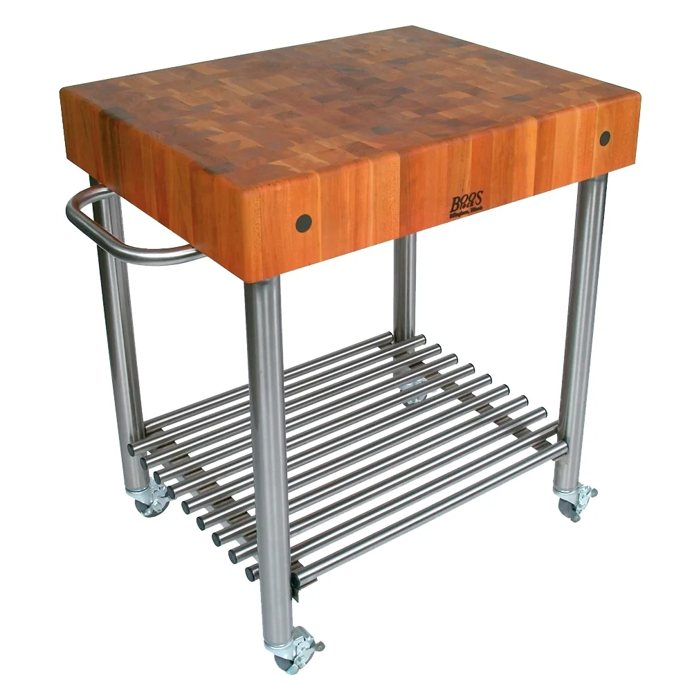 John Boos CHY-CUCD15 Cucina D'Amico Cart, 30"W X 24"D X 35-1/2"H Overall Size