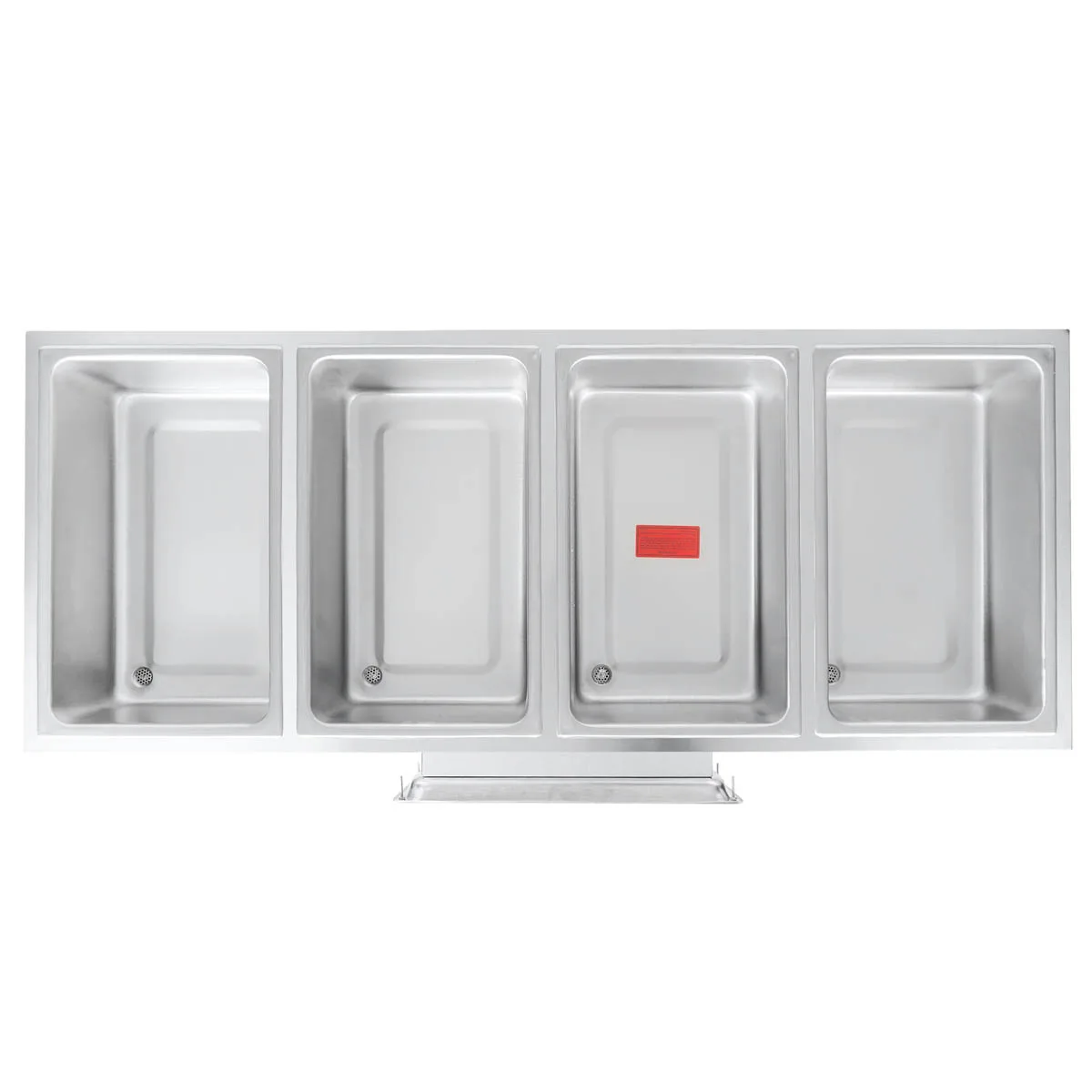 APW Wyott HFW-4DS Hot Food Well Unit, Drop-In, Electric, (4) 12" X 20" Wells