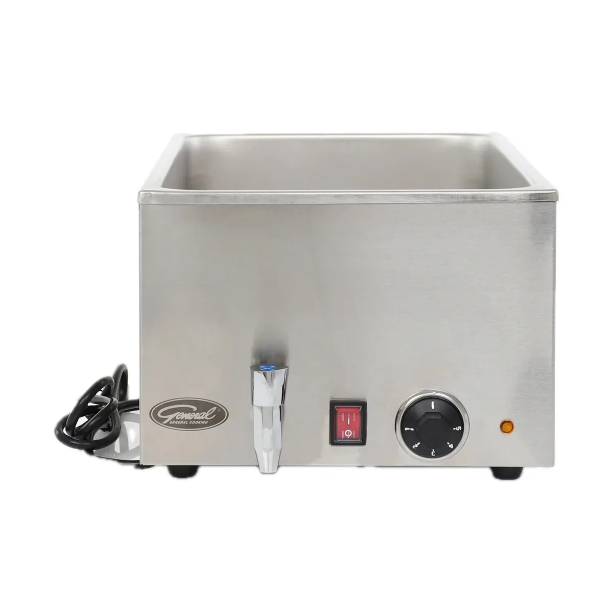 General GFW100D Countertop Food Pan Warmer w/ 6.3-Gal. Capacity, Adjustable Thermostat
