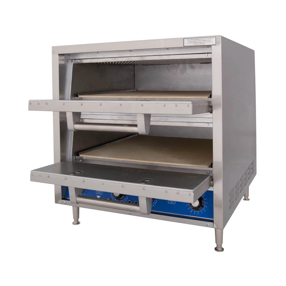 Bakers Pride DP-2BL 26" Electric Countertop Pizza Bake Oven w/ 2 Decks, Thermostatic Controls