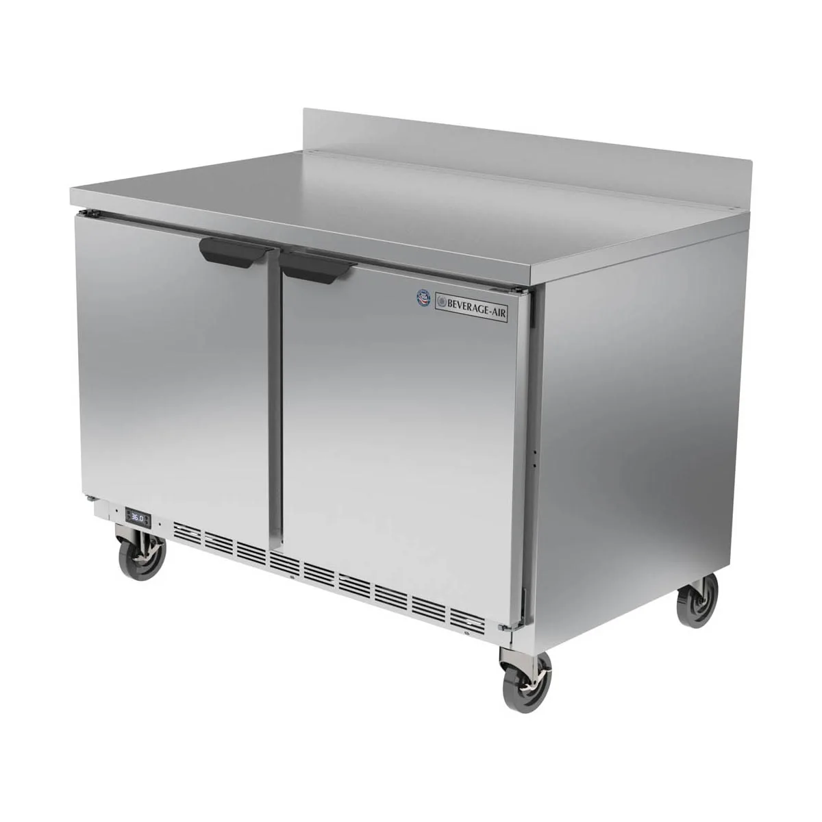 Beverage Air WTR48AHC 48" 2-Section WorkTop Refrigerator w/ 2 Doors, 11.8 cu. ft.