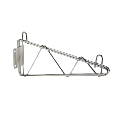 Thunder Group WBSV024 Chrome Plated Wall Mount Shelving Bracket, 24"D Single