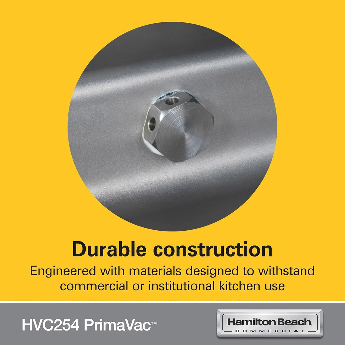 Hamilton Beach HVC254-CE PrimaVac Countertop Chamber Vacuum Packaging Machine with 10" Single Seal Bar