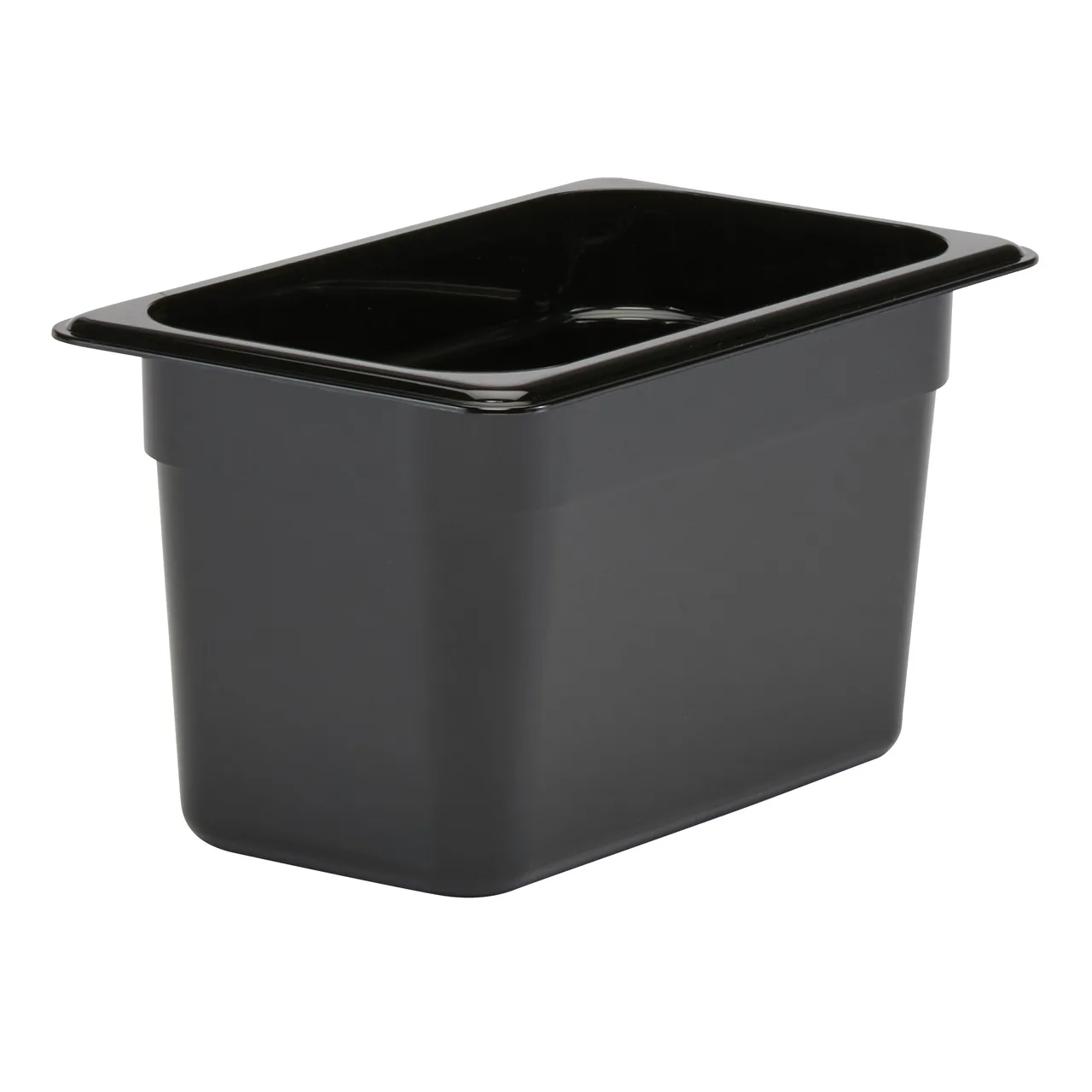 Cambro 46CW110 Food Pan, 3.9 Qt, 6" Deep, 1/4 Size, Polycarbonate Black, NSF