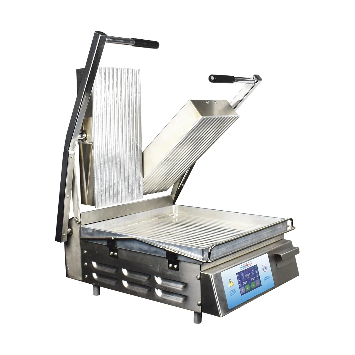 DoughXpress DXP-PS-1577 18" Double 2-Sided Panini Grill w/ Timer, Aluminum Grooved Plates, 208V