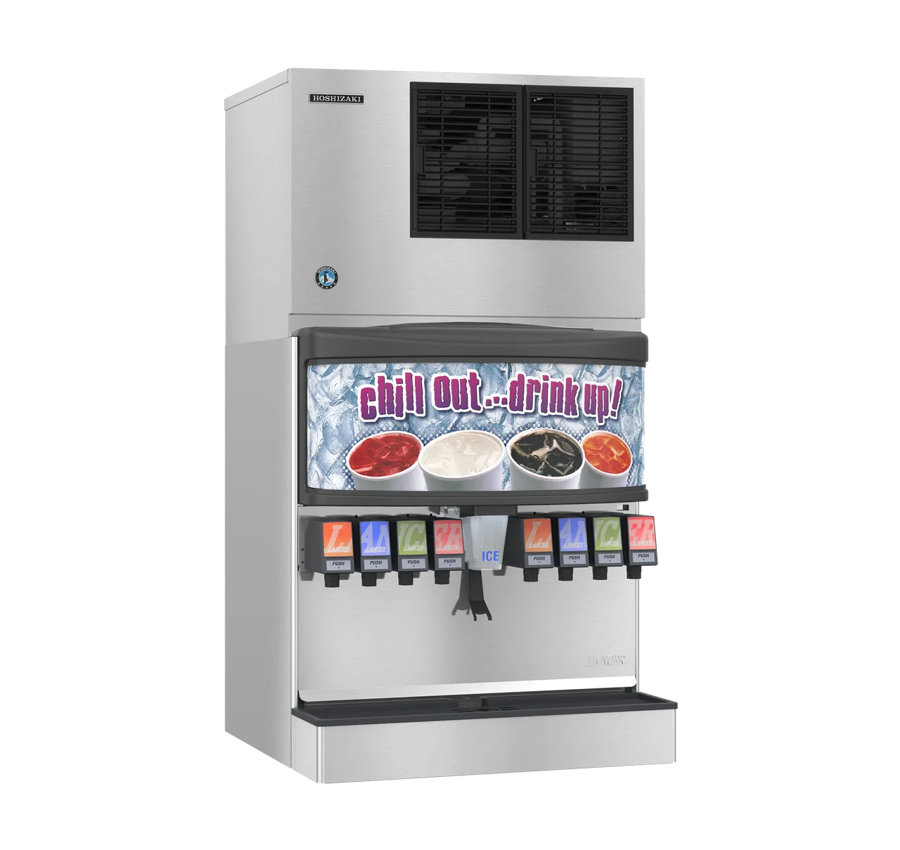 Hoshizaki KMD-355MWJ Cube Ice Maker, 30" Wide, 395 Lb/Day, Stainless Steel, Water‑Cooled