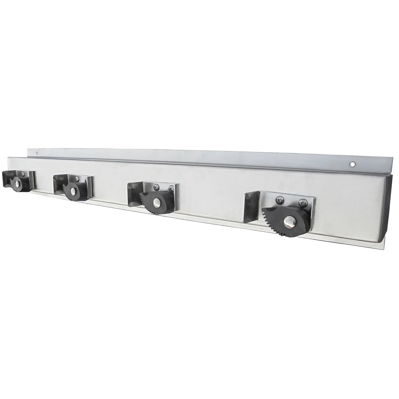 IMC Teddy MH4 Mop/Broom Holder, 4-Position, Stainless Steel