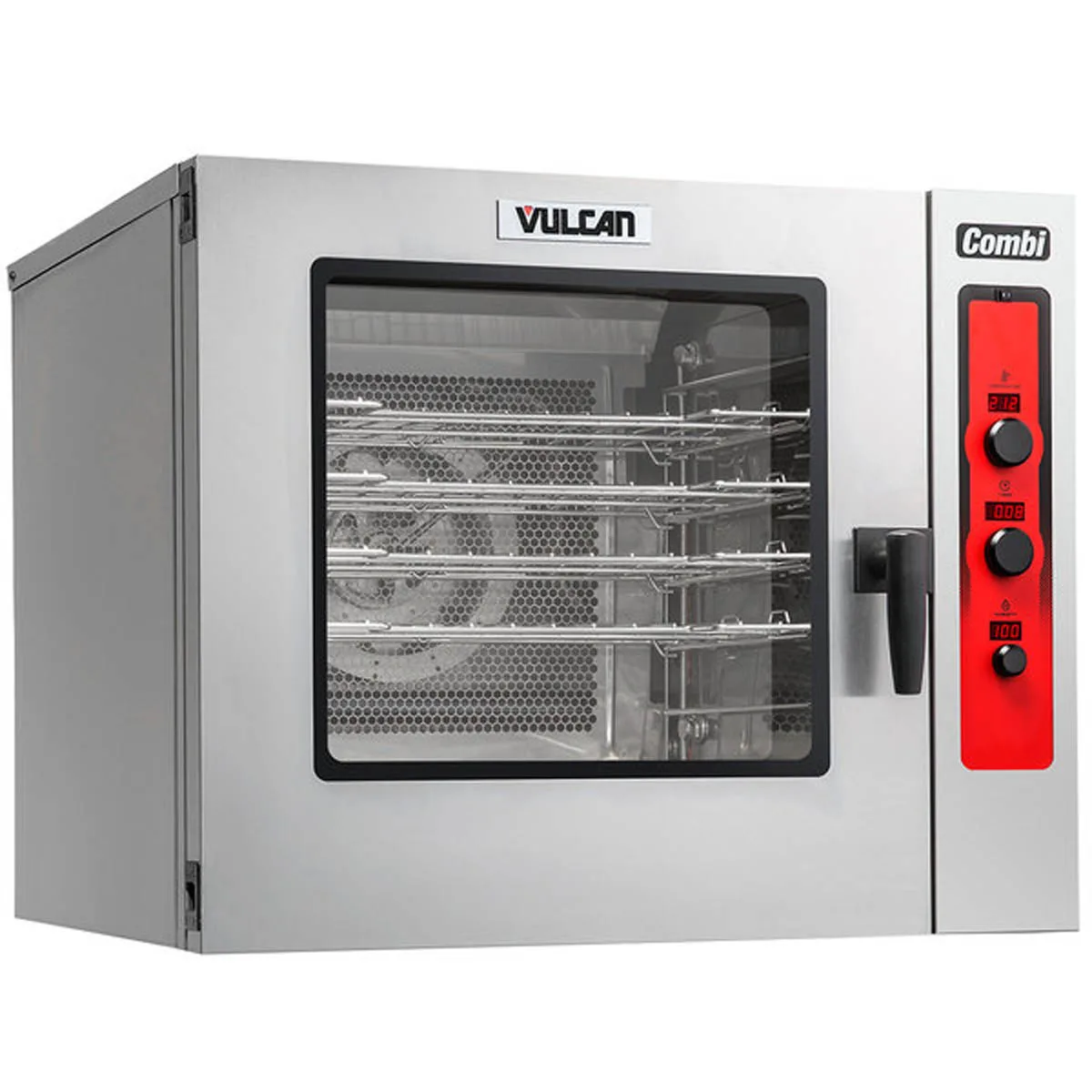 Vulcan ABC7G-NAT Full Size 7 Pan Boilerless Natural Gas Combi Oven w/ Dial Controls, 80.000 BTU
