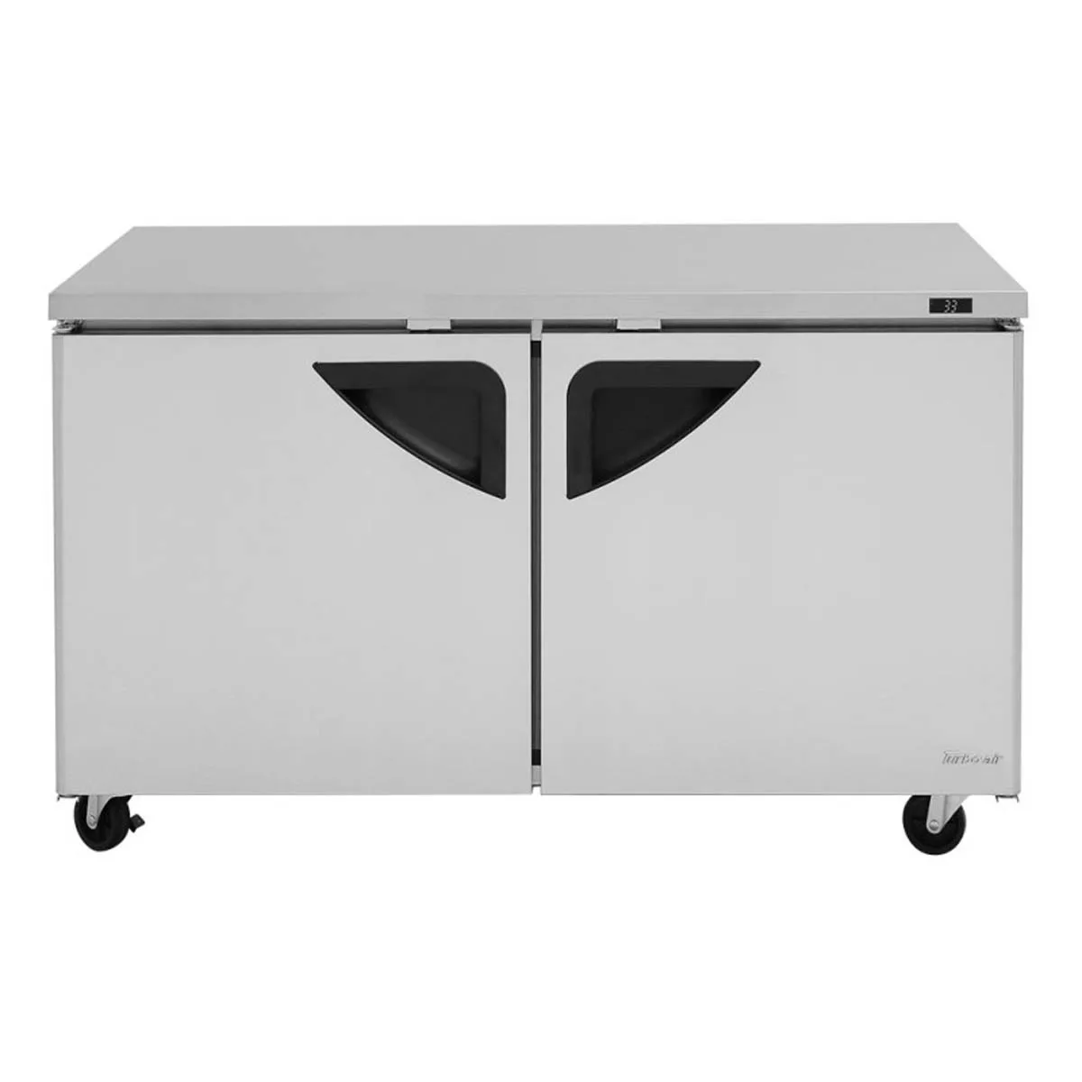 Turbo Air TUR-60SD-N 60" 2-Section Undercounter Refrigerator w/ 2 Doors, 17 cu. ft.