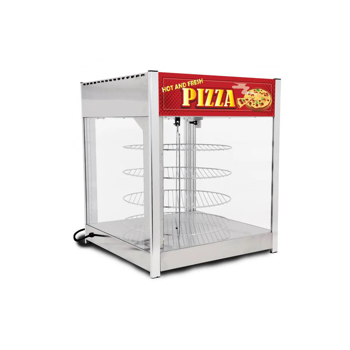 Omcan USA 41468  (DW-CN-0457-SS) 24" Pizza Display Warmer, Self-Service – 110 V, 1500 W