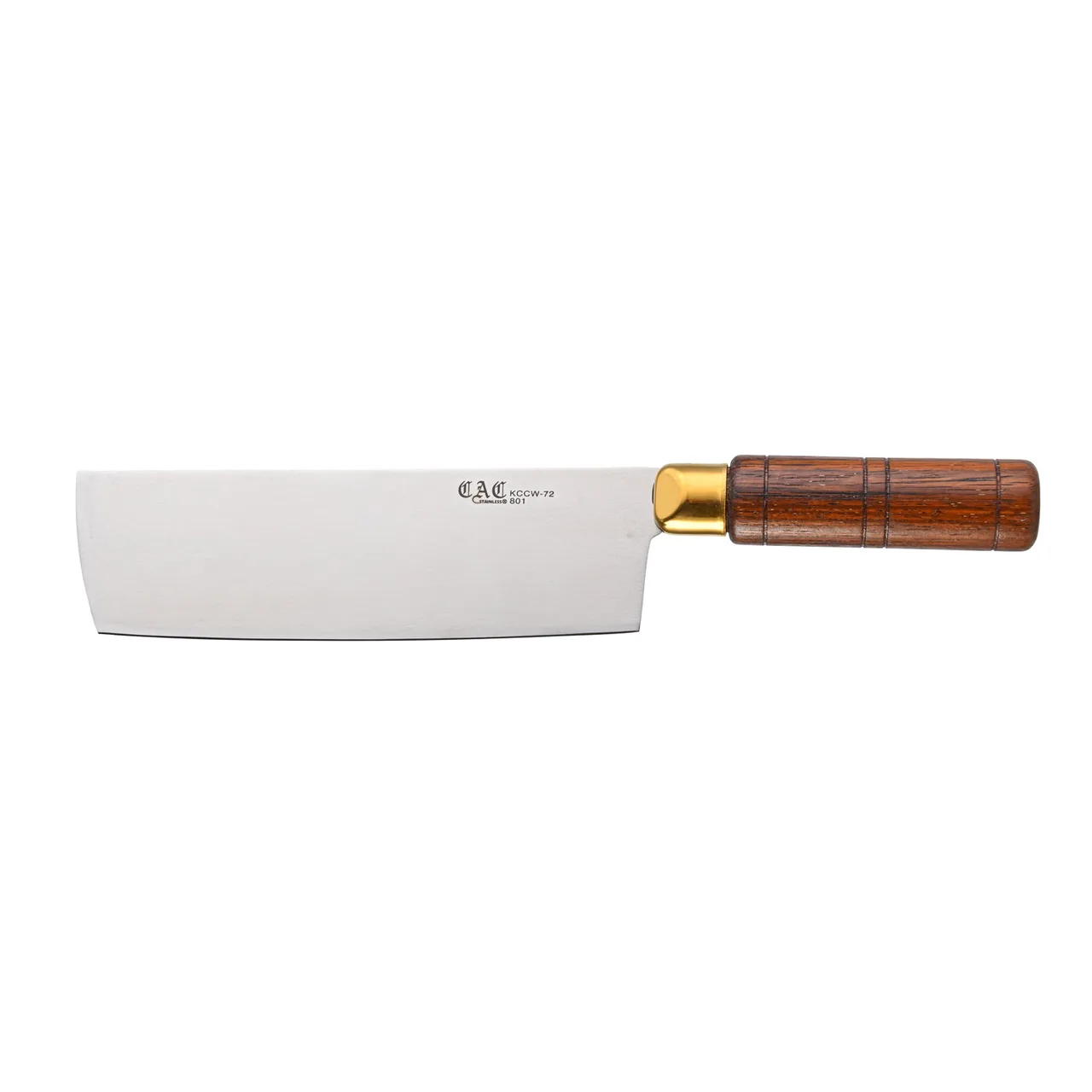 CAC China KCCW-72 Cleaver Knife, 7" Stainless Steel Blade, Wood Handle