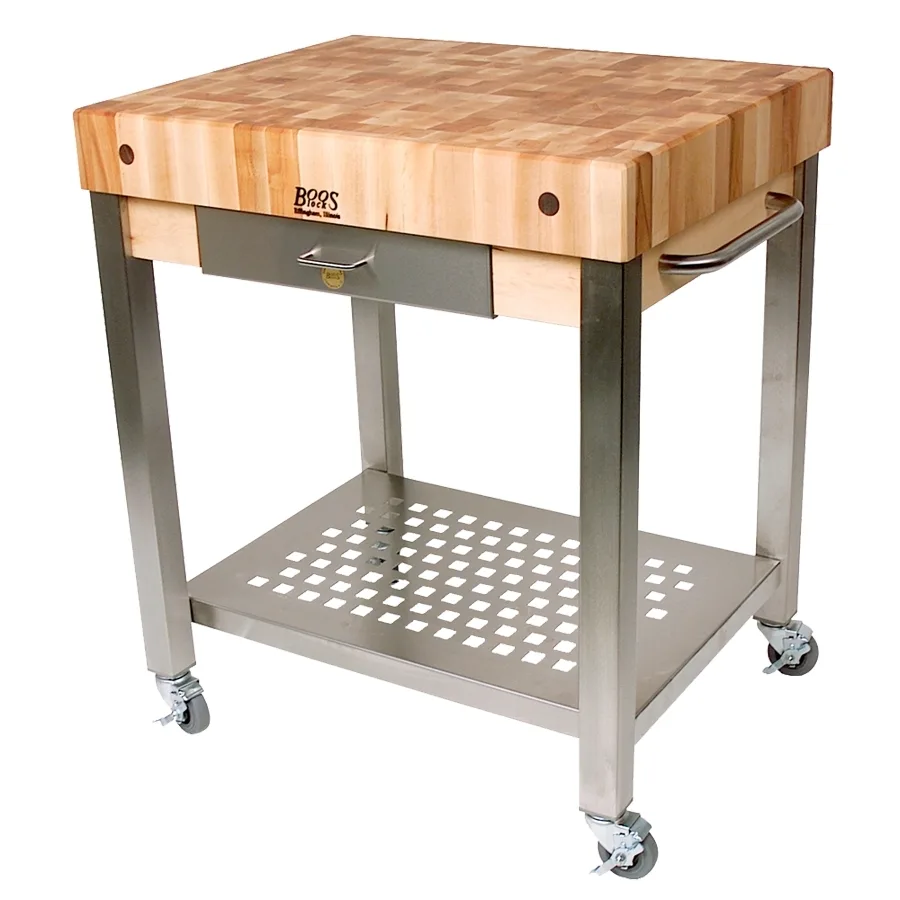 John Boos CUCT14 Cucina Technica Cart, 24"W X 24"D X 35"H Overall Size