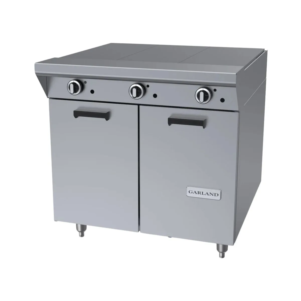 Garland US Range M43-3S 34" Gas Heavy Duty Range w/ (3) Even Heat Hot Tops, (1) Cabinet Base, 66.000 BTU
