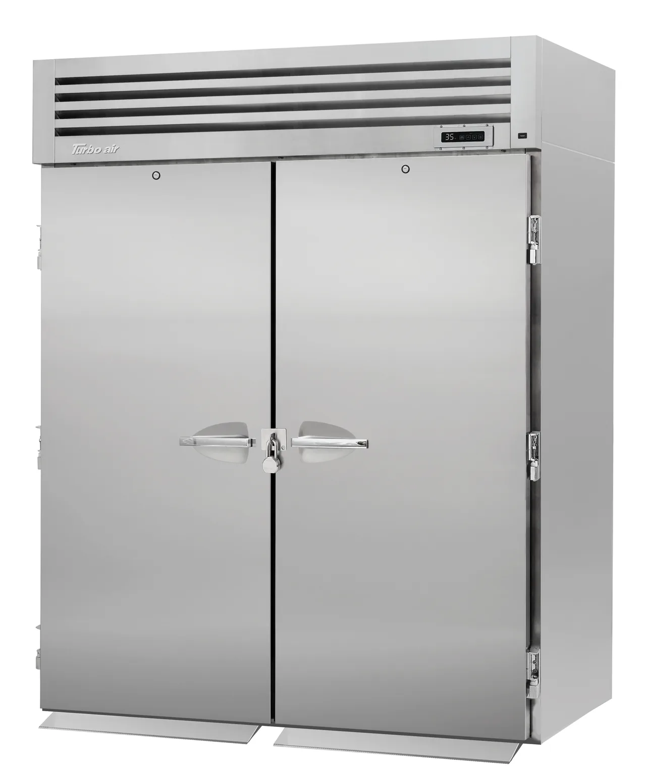 Turbo Air PRO-50R-RI-N-CRT 67" Two Section Roll-In Refrigerator for Correctional Facility, Solid Doors, Top Mount, 82 cu. ft.