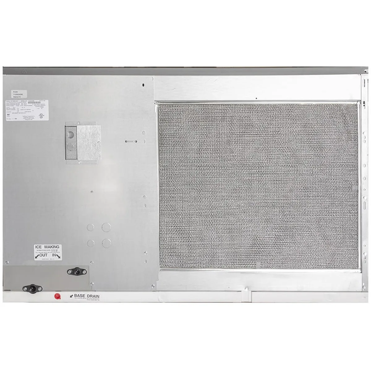 Manitowoc IYT1500A/D970 Air Cooled Half Cube 1800 lb Ice Machine with Bin, 882 lb Storage