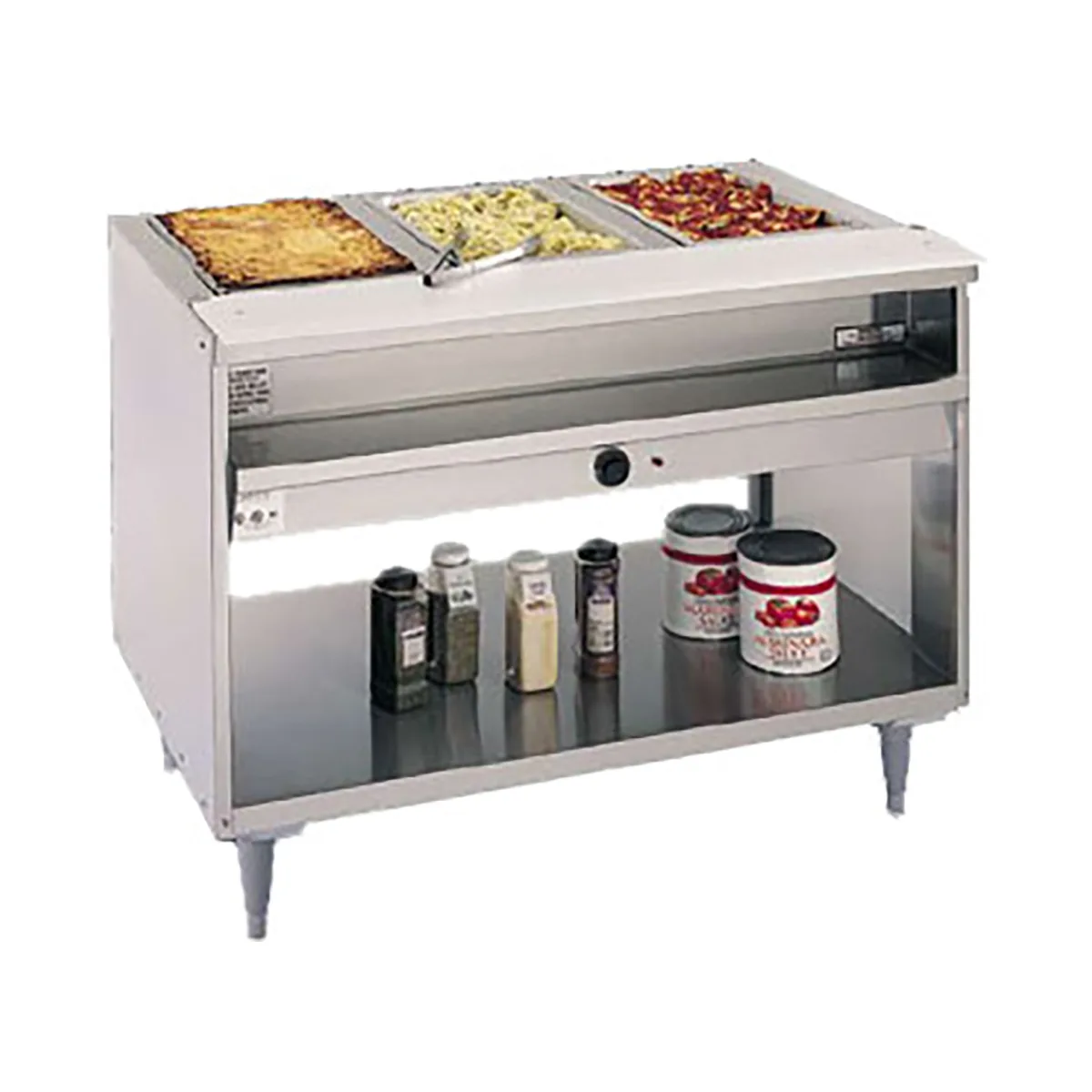 Randell 3312-240 33" Electric Hot Food Table, (2) Top Openings