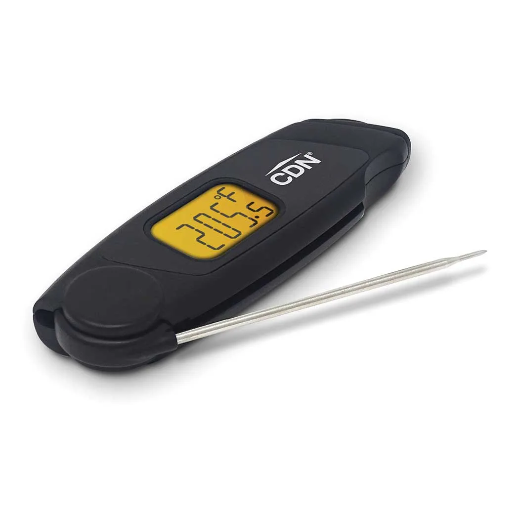 CDN TCTW572 Waterproof Thermometer, -40 to +572°F, 0.1°F/0.1°C, 4-1/3" Probe, Black