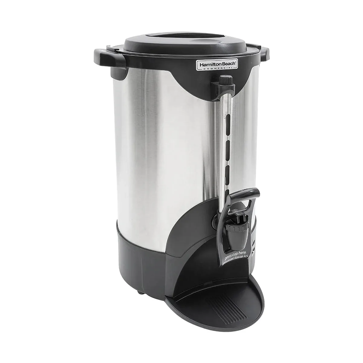 Hamilton Beach HCU040S - Coffee Urn, 40 Cup Capacity, Double Wall Insulation, 1.44kW - 120V