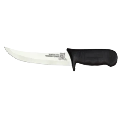 Omcan USA 11564 Boning Knife - 6" Curved Stainless Steel Blade, Black Handle, Stamped, Greban C‑A