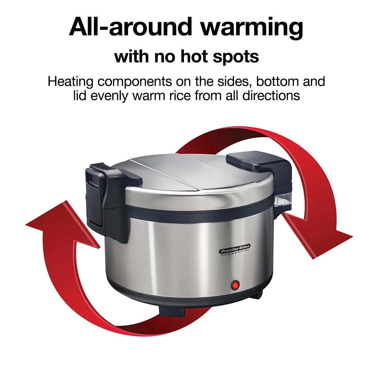 Hamilton Beach 37580 Proctor Silex Commercial 60 Cups Rice Warmer, 120V, 103W