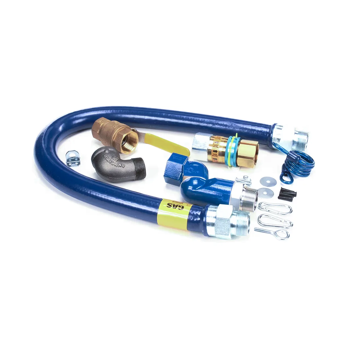 Dormont 16125KITS48 Deluxe SnapFast 48" Gas Connector Kit, Swivel MAX, Elbow, Restraining Cable