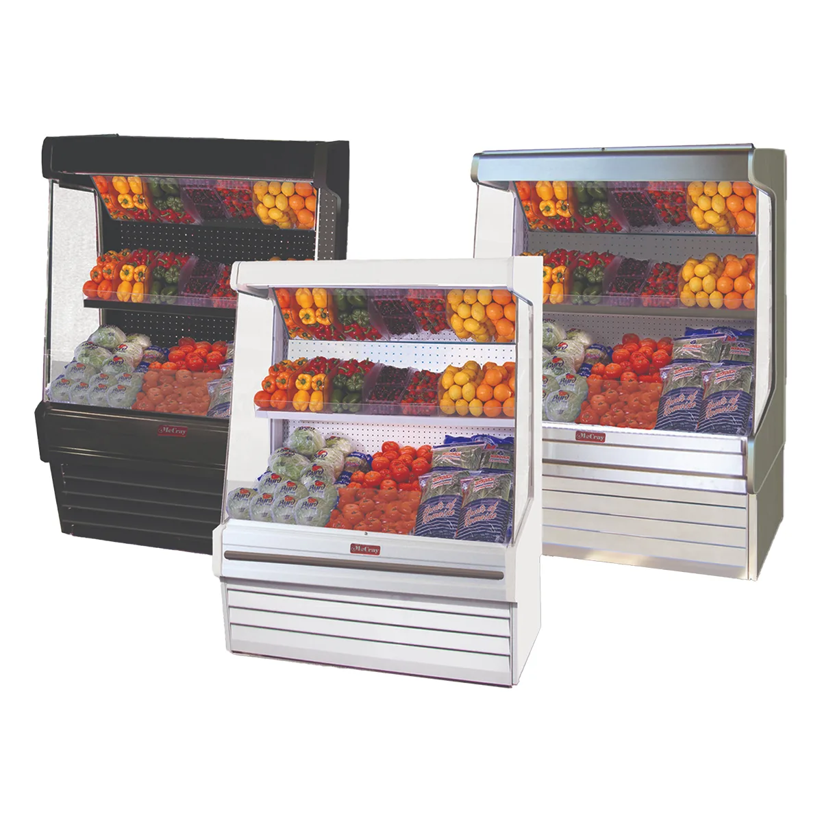 Howard-McCray SC-OP30E-4L-B-LED 51" Refrigerated Produce Display Case, Black