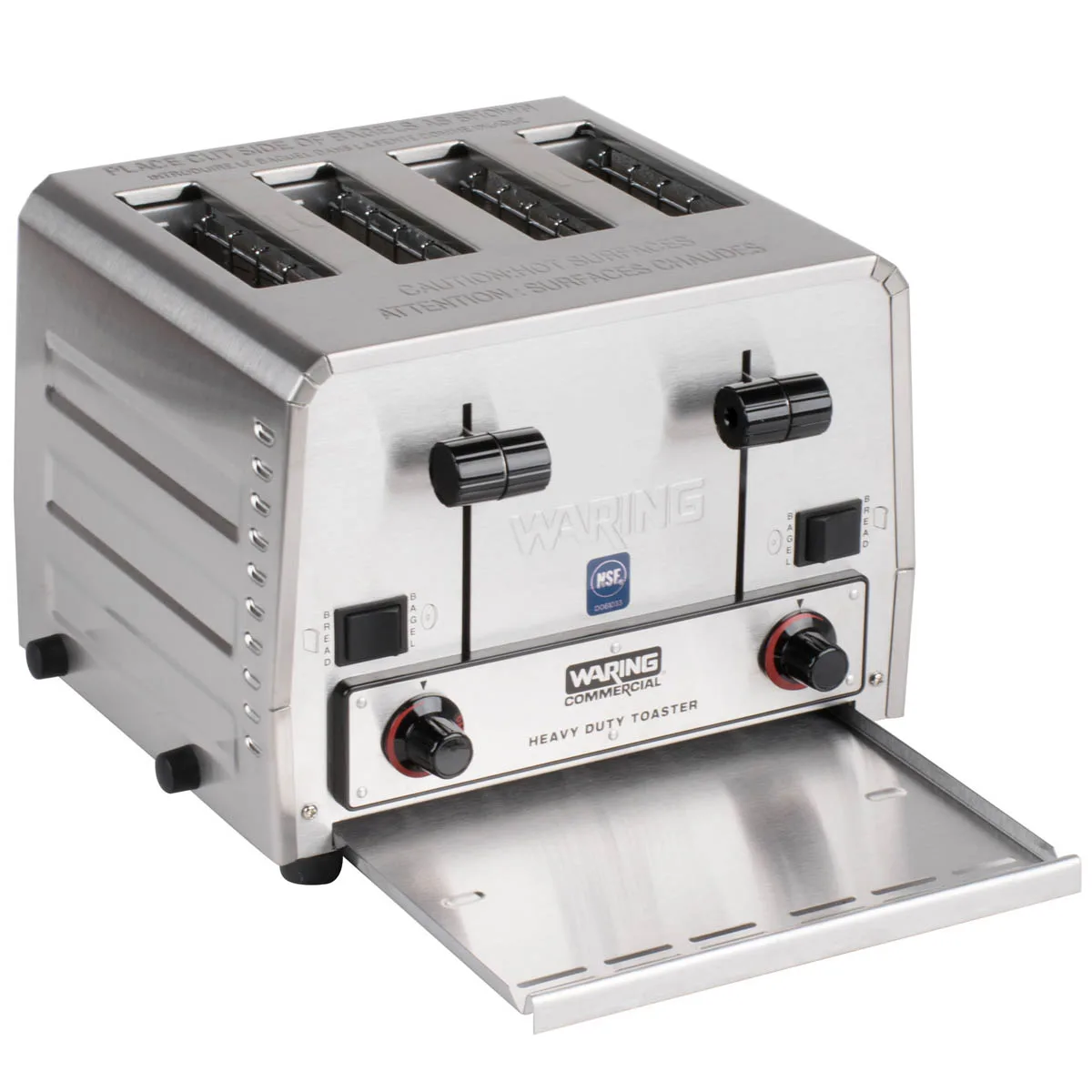 Waring WCT850RC Commercial Switchable Bagel/Bread Toaster, Heavy-Duty