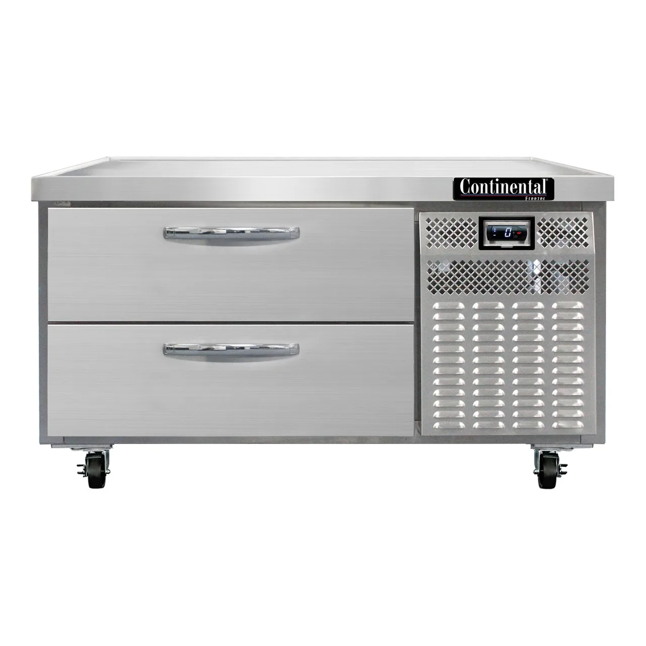 Continental Refrigerator D48GFN 48" 2 Drawers Freezer Griddle Stand w/ Marine Edge
