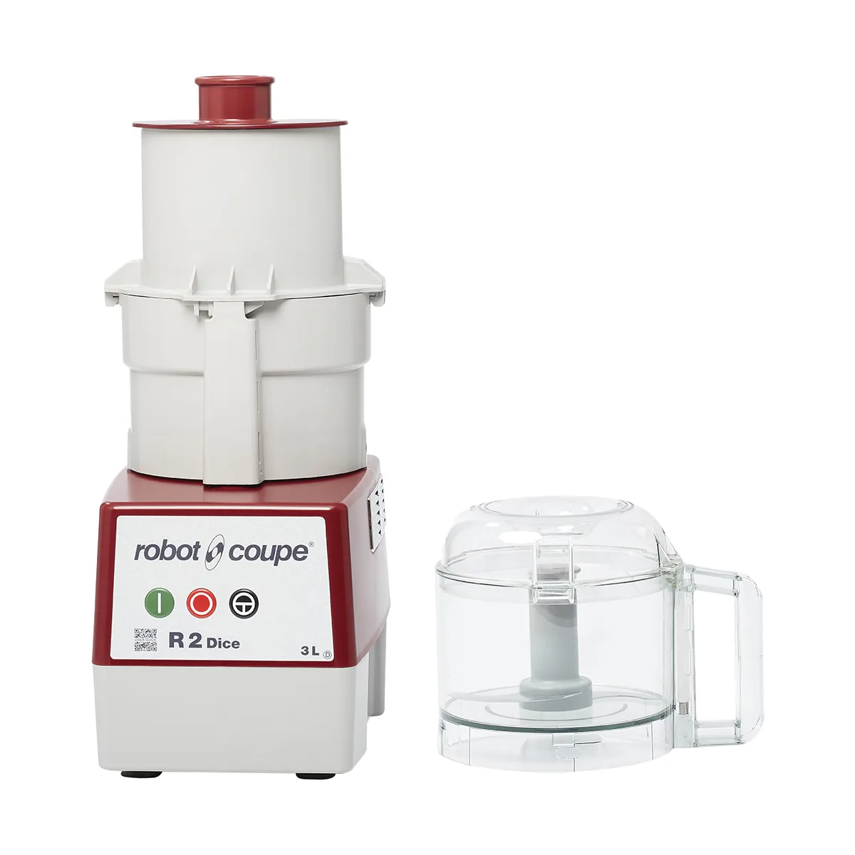 Robot Coupe R2CLRDICE Continuous Feed Food Processor, 3 L Clear Bowl, 2 hp, 1725 RPM