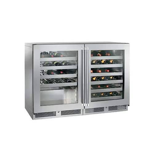 Perlick HC48WW4 48" Glass Door Wine Refrigerator, Dual Temperature, 11.1 cu. ft.