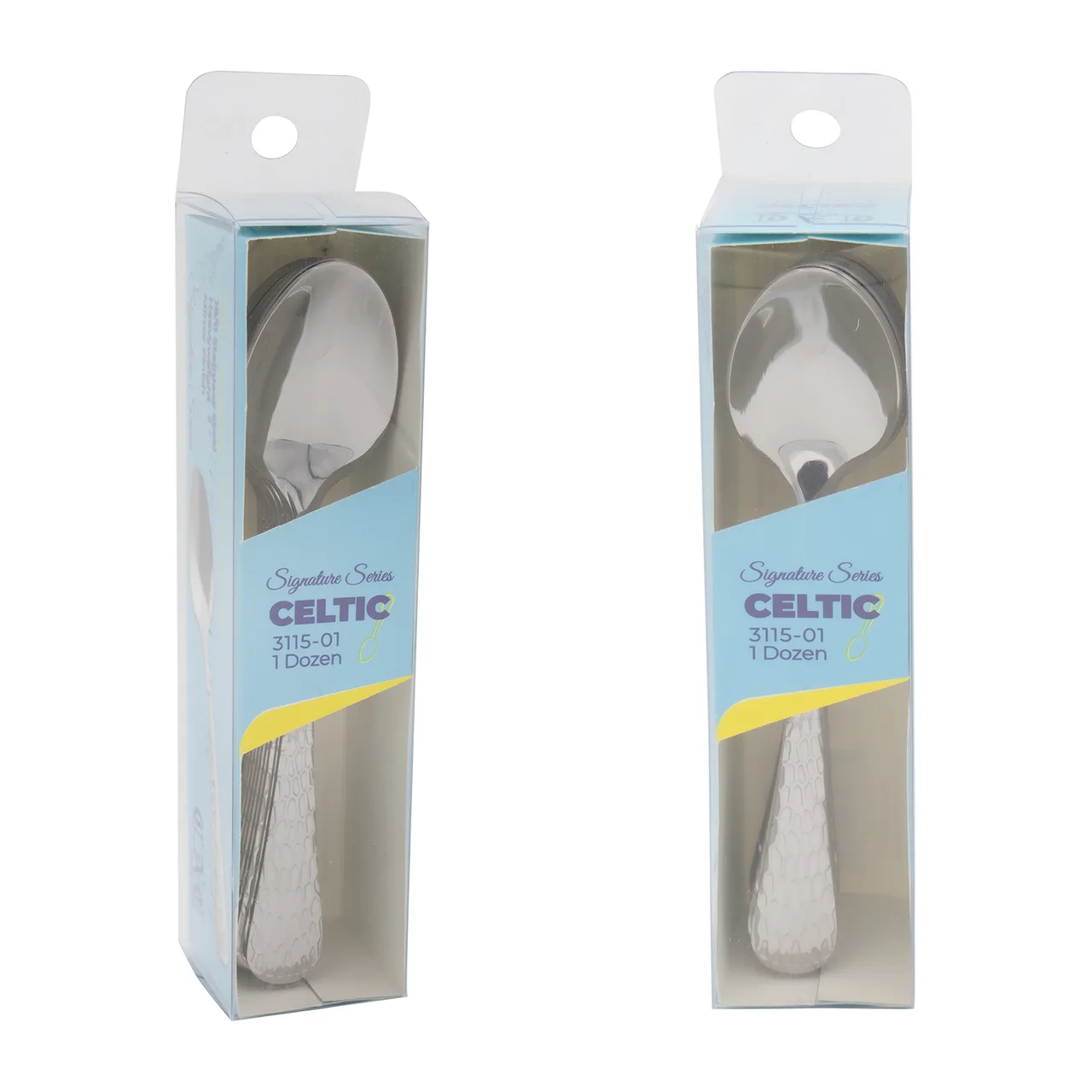 CAC China 3115-01 Celtic CPK Teaspoon, 6-1/4" Heavy Duty, 18/0 Stainless Steel, 5‑6" - 1 Dozen